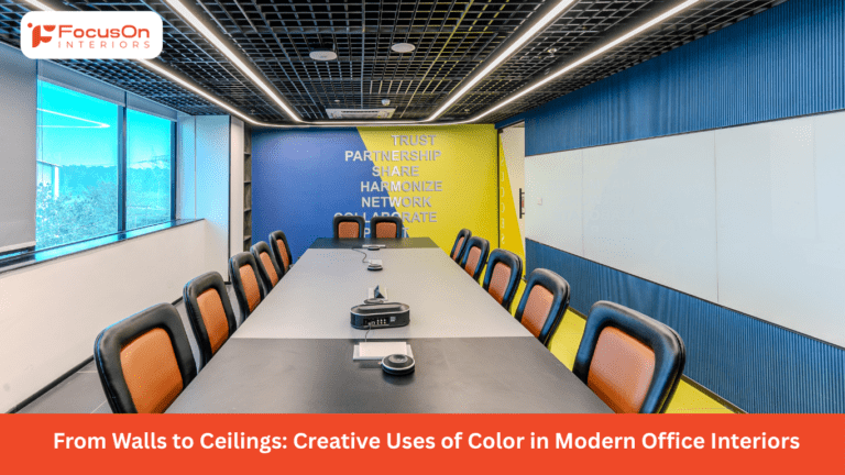 From Walls to Ceilings: Creative Uses of Color in Modern Office Interiors