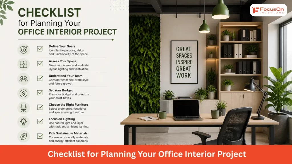 Checklist for Planning Your Office Interior Project