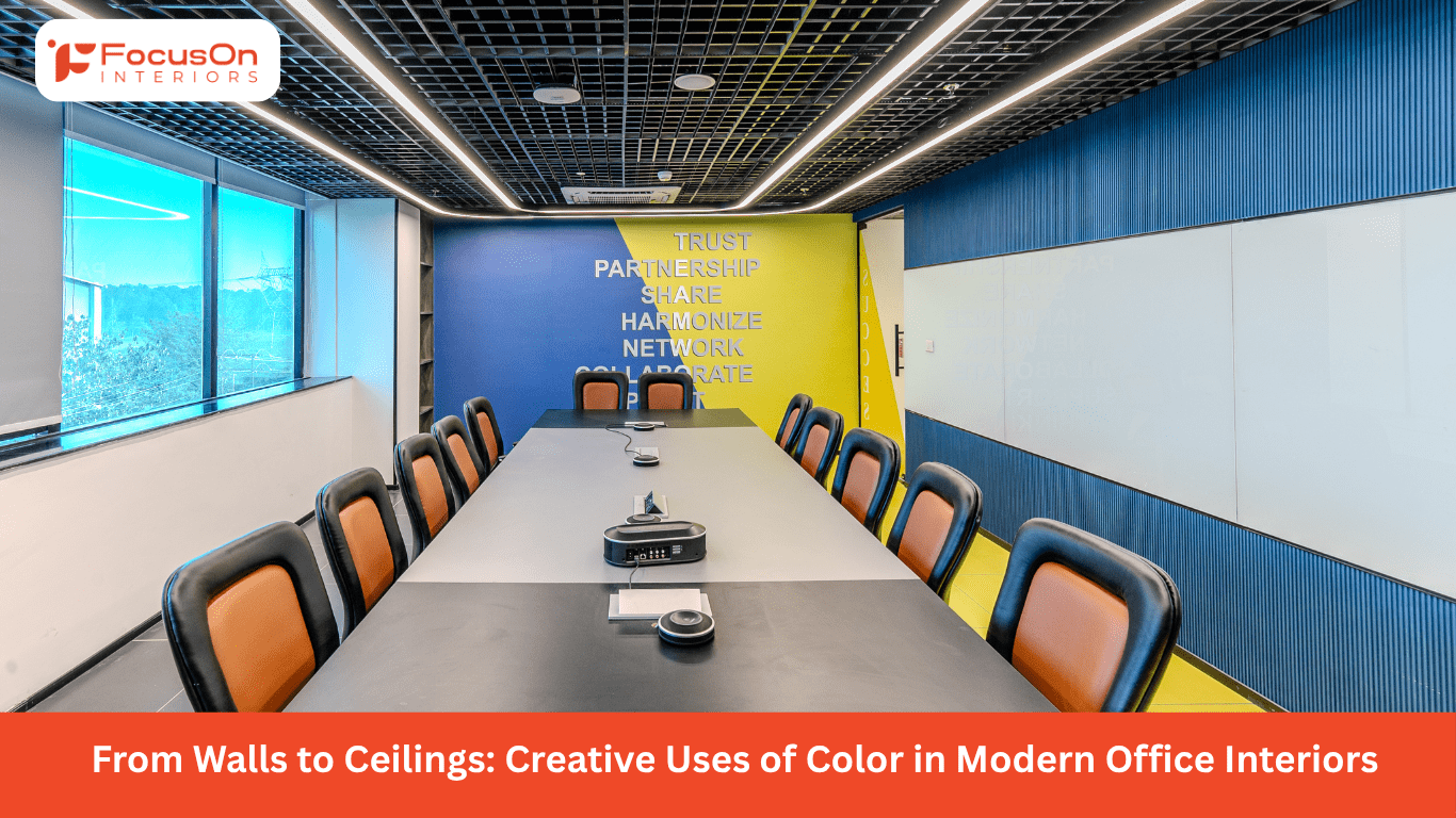 From Walls to Ceilings: Creative Uses of Color in Modern Office Interiors